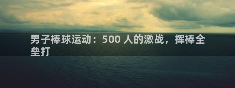 欧陆娱乐平台毕 (q—43314) 旨：男子棒球运动
