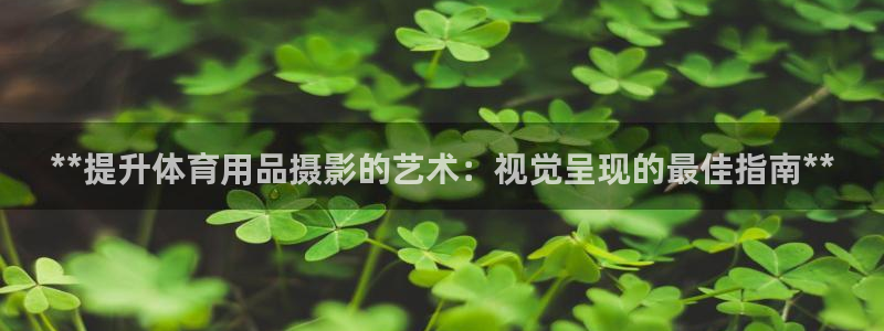 欧陆娱乐是正规吗?：**提升体育用品摄影的艺术：视觉