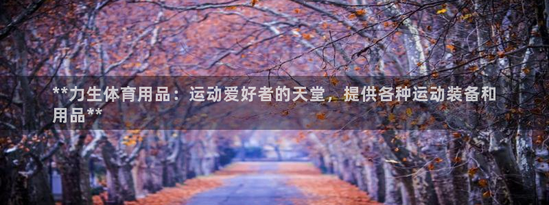 欧陆娱乐官网下载安装手机版：**力生体育用品：运动爱
