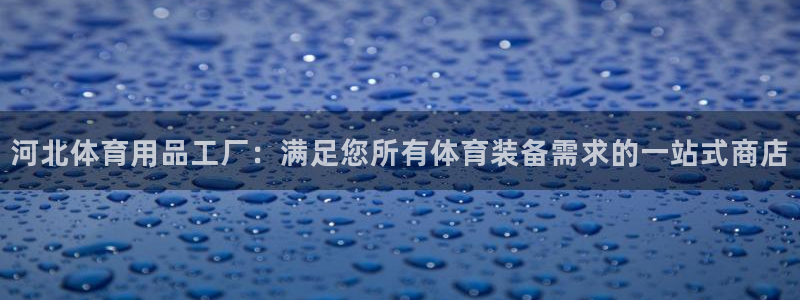 欧陆娱乐怎么样：河北体育用品工厂：满足您所有体育装备