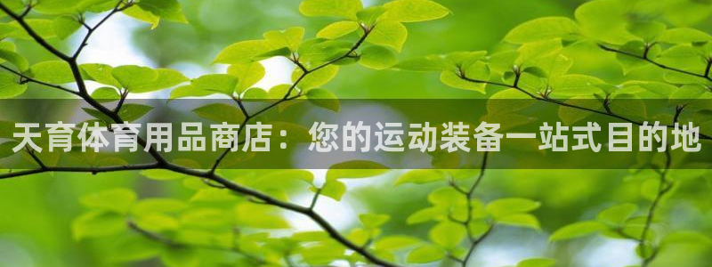 欧陆娱乐系统教程：天育体育用品商店：您的运动装备一站