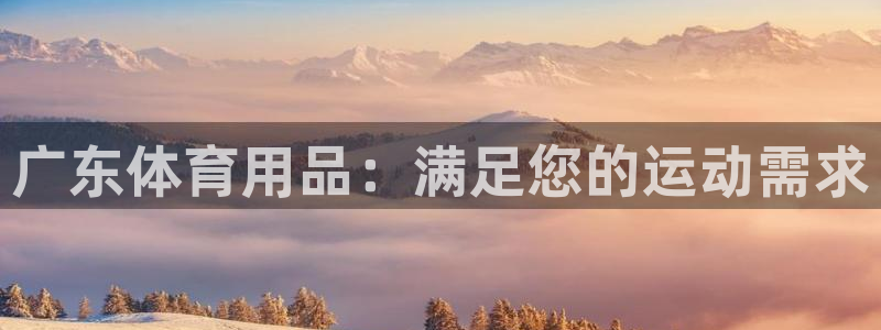 欧陆娱乐登录官网：广东体育用品：满足您的运动需求