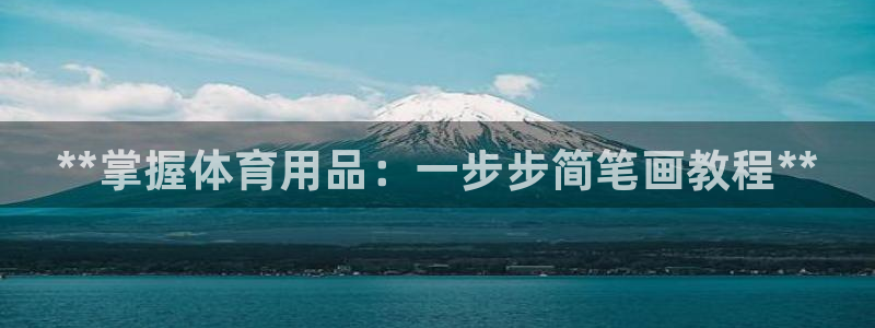 欧陆商城：**掌握体育用品：一步步简笔画教程**