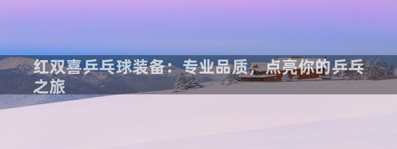 欧陆娱乐登录官网网址：红双喜乒乓球装备：专业品质，点